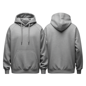 Sweat à capuche personnalisé pour homme, hiver, 380 GSM, coupe droite ample, en molleton épais, 100% coton, anti-boulochage, avec poche - Product Image 1