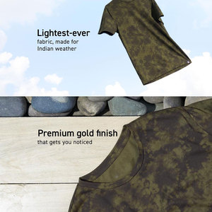Soft <b>Stretch</b> Fabric Tee for Daily Wear Sports Activities & Street Fashion <b>Men</b> Regular Fit Cotton T Shirt For Summer Outdoor Wear - Product Image 3