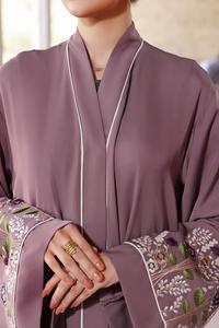 Abaya Bordada de Calidad Premium, Vestido Largo de Poliéster Transpirable y Holgado para Mujer, Estilo Oriente Medio, Ideal para Fiestas y Eventos - Product Image 6