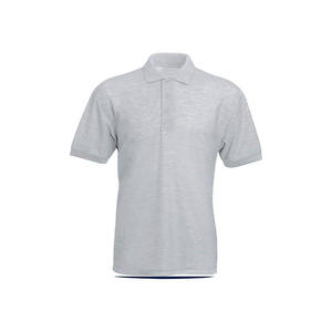 เสื้อโปโลแขนสั้นผู้ชาย ผ้าปิเก้ สีพื้น ผ้าถักลำลอง ทรงปกติ สีน้ำเงิน - Product Image 4