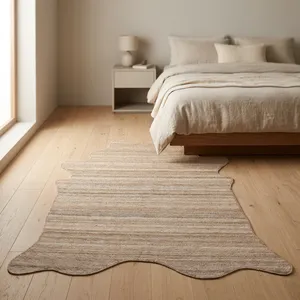 Alfombra Moderna para Camping con Diseño Novedoso, Tejido Plano de Poliéster, Base Antideslizante de Látex, Apta para Mascotas, Reversible, Lavable, Decoración para el Hogar - Product Image 2