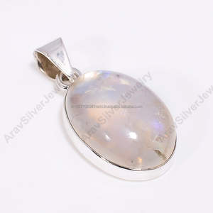 Colgante de Plata de Ley 925, joyería étnica hecha a mano, colgante de piedras preciosas reales, regalo de aniversario para mamá, colgante Vintage - Product Image 2