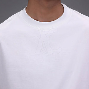 Camiseta de Alta Calidad con Corte Cuadrado para Hombre, Oversize, Cuello Redondo, Ropa Urbana, Fabricación con Logotipo Personalizado - Product Image 1