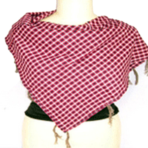 Bufanda de Punto Personalizada para Mujer, Estilo Veraniego con Flecos de Borlas y Diseño Cuadriculado, Precio de Fábrica, Se Aceptan Pedidos - Product Image 2