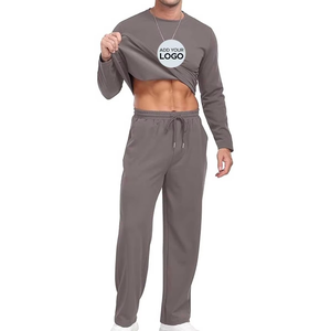 Conjunto Deportivo Personalizado con Logotipo OEM, Traje Deportivo Liso para Hombre, Traje de Entrenamiento, Fitness, Deportes, Conjunto de 2 Piezas, Traje Deportivo para Hombre para la Temporada de Invierno - Product Image 5