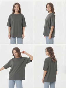 T-shirt décontracté à manches courtes pour femme, coupe ample, style sport et course, idéal pour l'été, 180 g/m² - Product Image 6