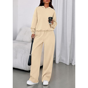 Private Label Women's Casual Hoodie Sweatpants <b>Set</b> Streetwear Tracksuit Manufacturer - Product Image 5