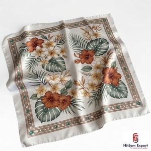 Soft Lightweight Printed <b>Scarf</b> Head <b>Scarf</b> Classic Modern Pattern Elegant Casual Everyday Wear OEM ODM Textile Manufacturer Bali - Product Image 3