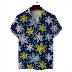 เสื้อเชิ้ตวินเทจมาใหม่สำหรับผู้ชาย สไตล์ลำลอง ติดกระดุม แขนสั้น ลายฮาวาย ผ้าสแปนเด็กซ์/โพลีเอสเตอร์ ระบายอากาศได้ดี แห้งเร็ว เหมาะสำหรับฤดูร้อน - Product Image 2