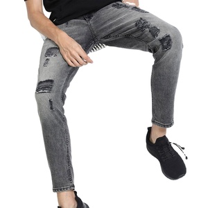 Pantalon en jean uni pour homme, très vendu, économique et de qualité, toutes saisons, fabriqué en usine, sur mesure - Product Image 4
