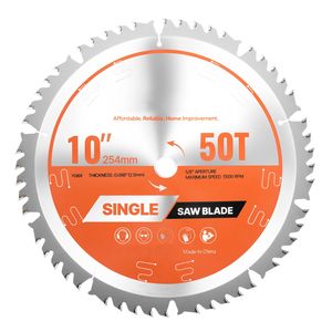 Lama per Sega Circolare da 10 Pollici con 50 Denti in Lega Affilati, Attacco da 5/8 Pollici per Taglio di Legno Fine, Qualità Premium - Product Image 1