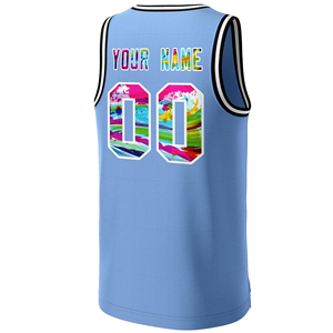 Camisetas de Baloncesto Transpirables con Estampado por Transferencia de Calor, Elásticas, Personalizadas, Ligeras, de Poliéster, Unisex, Tallas Grandes, de Secado Rápido - Product Image 6