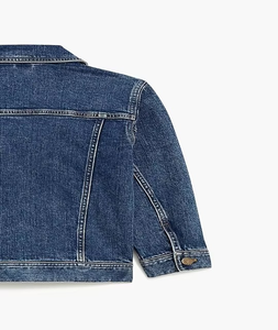 Stylish Boys Denim <b>Jacket</b> Classic Blue Washed Cotton Casual Kids Outerwear Durable Comfortable Autumn Winter Fashion Windproof - Product Image 2