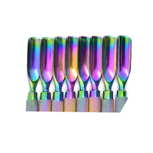 HABI - Juego Profesional de Empujador y Limpiador de Cutículas de Acero Inoxidable con Doble Cabeza y Abertura de Mandíbula Ancha para Manicura - Product Image 4