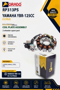 Ensemble de plaque de bobine de stator 12 pôles Yamaha YBR 125cc, qualité export, pour pièces détachées de deux-roues, Inde, Orado. - Product Image 4