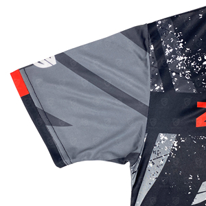 เสื้อยืดมวยปล้ำผู้ชายแบบซับลิเมชั่นสั่งทำพิเศษ ผ้าฝ้าย/ใยไผ่ คอกลม ทรงปกติ พิมพ์ลายทั้งตัว ระบายอากาศได้ดี แห้งเร็ว - Product Image 5