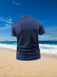 Nueva Camisa Casual de Verano para Hombre con Cuello Elegante, Tejido Transpirable, Detalle de Bolsillo, Corte Regular, Color Sólido - Product Image 3