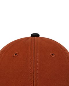 Casquette de baseball bicolore orange rouille et noir, personnalisable par le fabricant, ajustable, unisexe, en coton, pour le sport, les loisirs et l'extérieur, style décontracté et tendance - Product Image 5