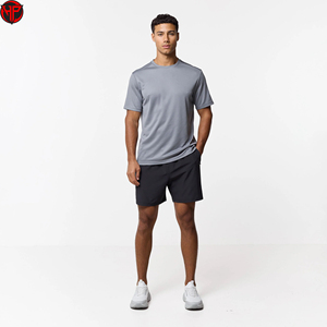 Ensemble de t-shirt et short de course pour homme, respirant, tricoté, vêtements de sport actifs, ensemble de gym, tenue d'entraînement, été - Product Image 3
