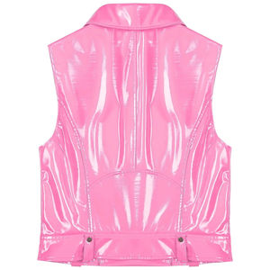 Chaleco de Motociclista para Mujer, de Cuero Genuino, Transpirable, Ecológico, con Relleno de Algodón, Ropa de Calle para Motociclismo - Product Image 4