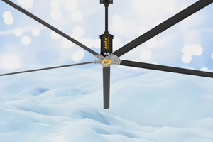 Sistema de Ventilación y Refrigeración para Almacenes, Fábricas, Gimnasios y Comercios, Ventilador de Techo Grande de Ahorro Energético - Product Image 4