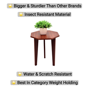 Wooden Bedside Table Stool Solid Wood Nightstand Side Table Compact Bedroom Furniture Accent <b>Stand</b> - Product Image 3
