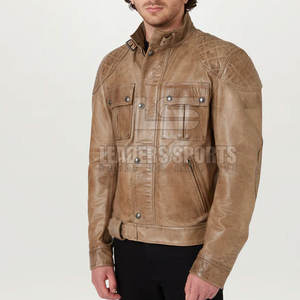 Blouson de moto en cuir léger et confortable pour homme 2026 – Vêtement de course hivernal respirant, coupe-vent et imperméable à manches longues - Product Image 3