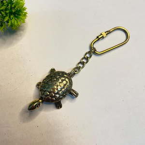 Porte-clés vintage en laiton tortue marine, accessoire de collection nautique, cadeau océanique - Product Image 6