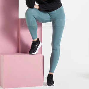Leggings de yoga pour femmes, nouvelle conception, haute qualité, solides, longueur intégrale, sans couture, séchage rapide, respirants, extensibles dans quatre directions, écologiques - Product Image 3