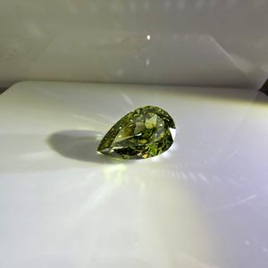 Diamante de Laboratorio de 6 Quilates, Corte Pera, Verde Intenso, VS1, Certificado IGI, Piedra Suelta para Joyería - Product Image 3