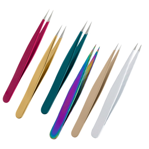 Pinzas para Cejas con Punta de Acero Sostenible y Logotipo Personalizado, Pinzas para Cejas con Punta de Fibra para un Acabado Cómodo - Product Image 1