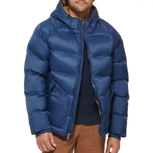 Custom Outdoor Winter Jacket Lightweight Warm Bubble Jacket <b>Man</b> Plus Size Puffer Jackets With Hoodies - Product Image 3
