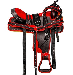 Black Leather England Dressage Saddle for Horse Riding Horse Saddles Trail Riding Leather Horse Dressage Saddles Wholesale - Product Image 5