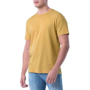 T-shirt en coton tricoté 100 % décontracté pour homme, personnalisable avec logo imprimé, motif uni, coupe oversize, style streetwear quotidien, vente en gros - Product Image 2