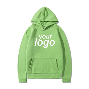 <b>Men's</b> 100 Cotton Thick French Style Fleece-lined Thickened High Quality Blank Oversized Street Style Custom logo <b>Pullover</b> Hoodie - Product Image 1
