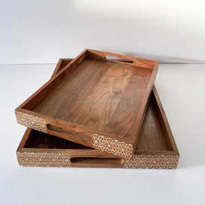 Bandeja de Servir de Madera Ecológica Minimalista Moderna, Tablero Pulido para Uso en el Hogar o Restaurante, Decoración Natural para la Cocina - Product Image 5