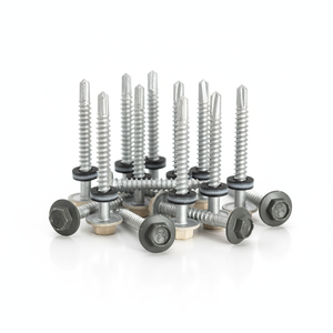 สกรูเจาะยึดหัวหกเหลี่ยม PDC รุ่น 12 เหล็กกล้าคาร์บอน คลาส 4.8 และ 6.8 ชุบสังกะสี/ชุบกัลวาไนซ์ เกลียวหยาบ นิ้ว - Product Image 1