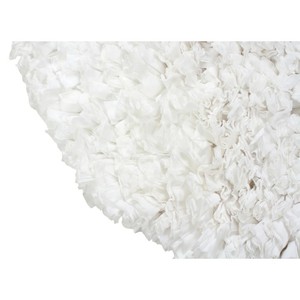 Tapis de bain rond en coton blanc avec dos antidérapant en caoutchouc, style moderne pour la salle de bain à domicile - Product Image 6