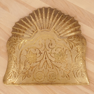 Recogedor de Polvo Vintage de Latón Macizo, Recogedor de Metal Dorado Antiguo para Limpieza del Hogar, Recogedor de Polvo Decorativo Tradicional y para Limpieza del Hogar - Product Image 3