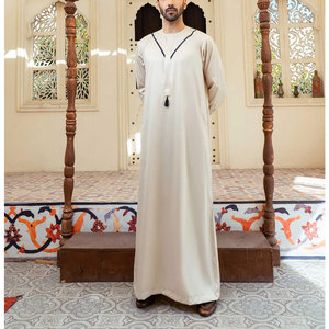 <b>Men</b> Juba Comfortable Islamic Full Length Robe Relaxed Fit Breathable Fabric Modest Traditional Clothing For <b>Men</b> - Product Image 5