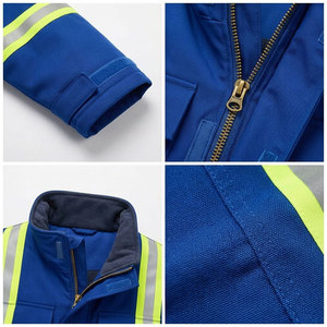Veste de sécurité personnalisée pour les travailleurs, design sur mesure avec fermeture éclair de haute qualité, à prix abordables - Product Image 6