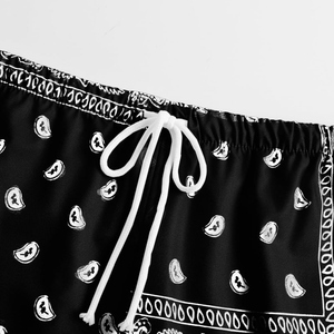 Shorts de sport pour homme en mesh, imprimé paisley, style basketball, respirants et légers - Product Image 3