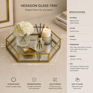Modern Geometric Stainless Steel Self-adhesive Waterproof Storage Tray with Gold Frame for Living Room Decor - Product Image 6