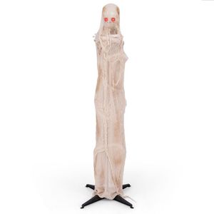 Decorazione di Halloween a forma di Mummia da 1,8 m con Occhi Rossi Luminosi a LED ed Effetto Animato - Product Image 1
