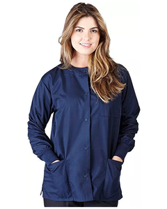 Surgical Medical Uniform Medical Nursing Salon <b>Scrubs</b> Uniform <b>Scrubs</b> Uniforms Women's 2 Pocket Zip Front Fleece <b>Scrub</b> Jacket - Product Image 5