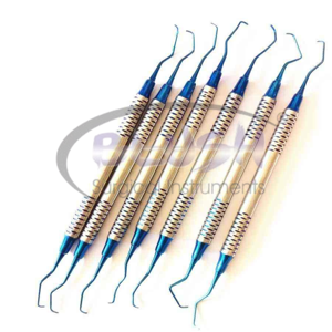 Juego de Curetas Gracey de 7 Piezas de Alta Calidad, Acero Inoxidable, Instrumentos Quirúrgicos Manuales para Cirugía General y Dental, con Certificación CE, por Blush Surgical - Product Image 4