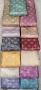 Soft Smooth Brocade Jacquard <b>Silk</b> Fabric Textile for Designer Garments Handicrafts <b>Curtains</b> and Upholstery Material - Product Image 5