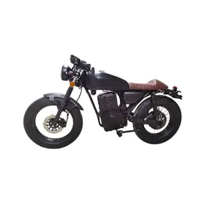 electric cafe racer motorcycle with seat