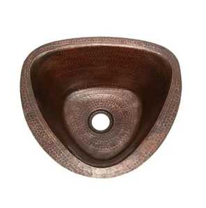 Rectangular Hammered Copper Undermount Sink Antique Bronze Kitchen Bar Prep Basin Artistic Pure Copper Vanity Bathroom Bowl - Product Image 2