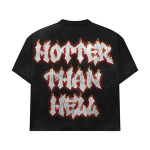 เสื้อยืดคอกลมทรงบ็อกซี่ ผ้าคอตตอน 100% หนัก 250-300 แกรม พิมพ์ลายสกรีน ออกแบบเองได้ สำหรับผู้ชาย ไซส์ใหญ่พิเศษ - Product Image 3